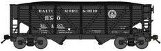 Bluford Shops 63120 N Scale 2-Bay War Emergency Hopper with Load B&O 30405