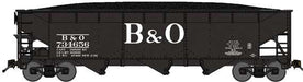 Bluford Shops 74048 N Scale 70 Ton 3-Bay Offset Hopper w/ Coal Load B&O 734201