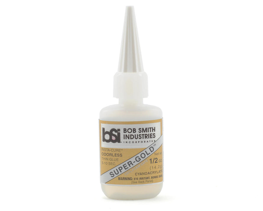 Bob Smith Industries 121 SUPER-GOLD Thin Odorless CA Glue 1/2oz