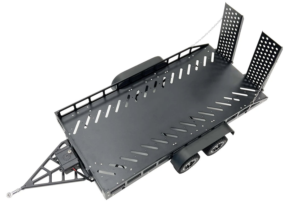 Bold RC 5000 1/10 Scale Full Metal Trailer with LED Lights (Black)