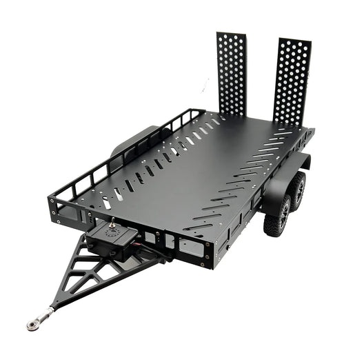 Bold RC 5000 1/10 Scale Full Metal Trailer with LED Lights (Black)