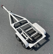 Bold RC 5100 1/10 Scale Fully Adjustable Metal Boat Trailer with LED Lights (White)