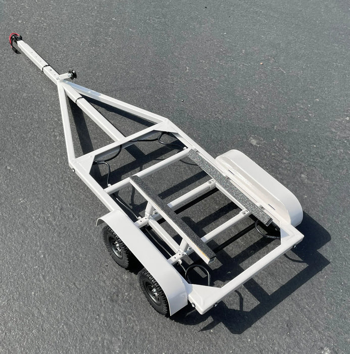 Bold RC 5100 1/10 Scale Fully Adjustable Metal Boat Trailer with LED Lights (White)