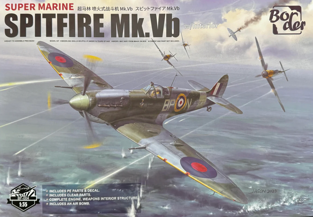 Border Models BF-004 1/32 Supermarine Spitfire Mk.Vb with Interior Model Aircraft Kit