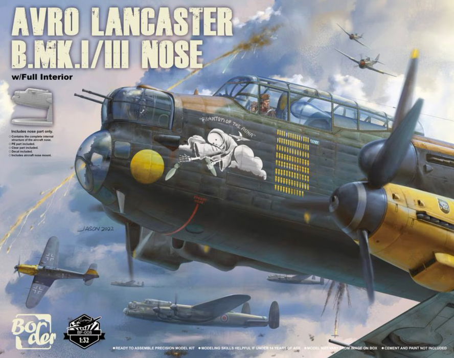 Border Models BF-008 1/32 Avro Lancaster B.MK1/III (Nose Only) with Interior Model Kit