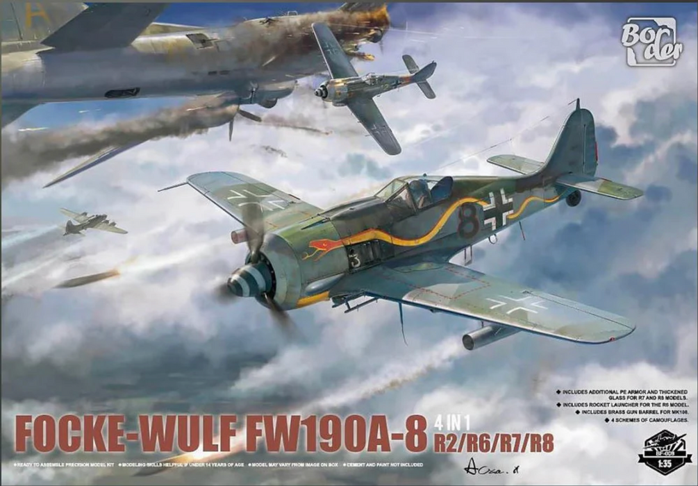 Border Models BF-009 1/35 Focke-Wulf FW190A-8 R2/R6/R7/R8 Variants Model Kit