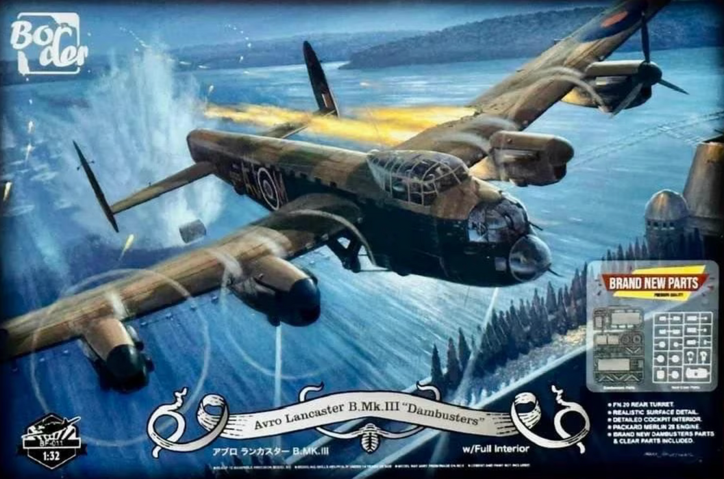 Border Models BF-011 1/32 Avro Lancaster B. Mk.III "Dambusters" with Interior Model Kit