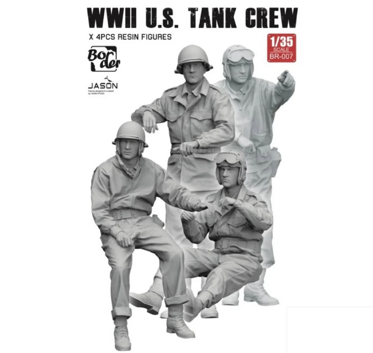Border Models BR-007 1/35 WW2 US Tank Crew Figures Model Kit