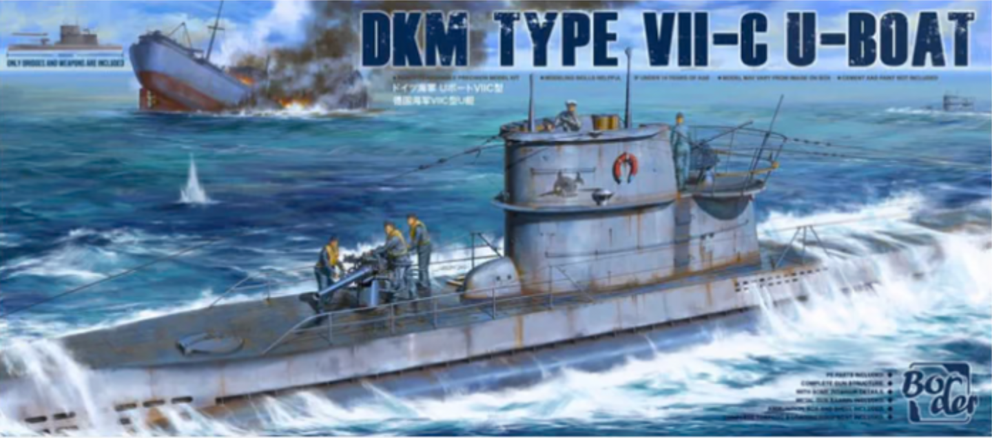 Border Models BS-001 1/35 Type VII-C U-Boat Upper Center Deck Section Model Kit