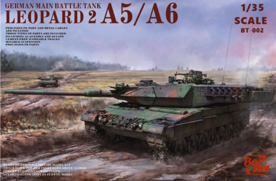 Border Models BT-002 1/35 Leopard 2 A5/A6 German MBT Model Kit