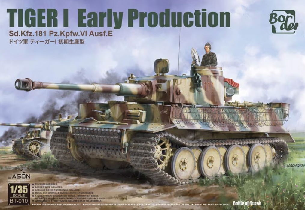 Border Models BT-010 1/35 Tiger I Early Production Model Tank Kit