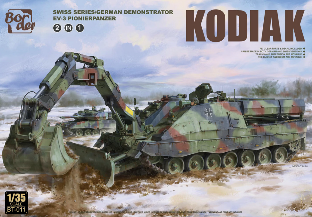 Border Models BT-011 1/35 Kodiak EV-3 Pionierpanzer Swiss/German Demo Model Kit