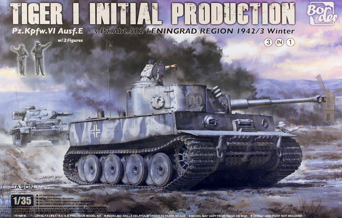 Border Models BT-014 1/35 Tiger I PzKpfw VI Leningrad 1942 Model Tank Kit