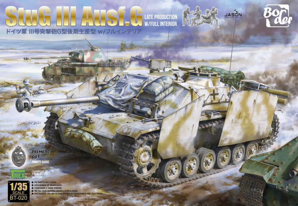 Border Models BT-020 1/35 StuG III Ausf. G Late Prod. with Interior Model Tank Kit