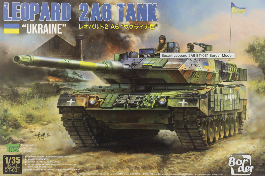 Border Models BT-031 1/35 Leopard 2A6 "Ukraine" Tank Model Kit