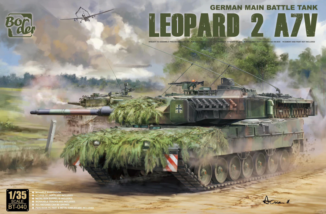 Border Models BT-040 1/35 Leopard 2A7V German MBT Model Tank Kit