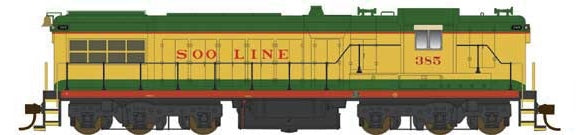 Bowser 25114 HO Scale Baldwin DRS-6-6-1500 Diesel SOO LINE 385 DCC & Sound (Ex-DSSA)