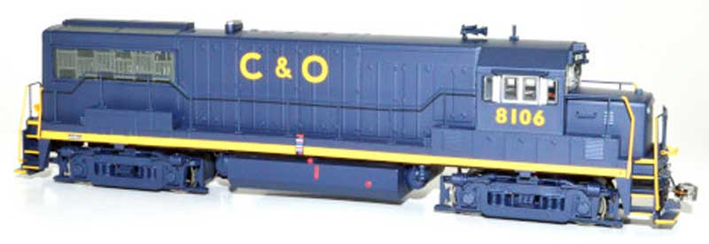 Bowser 25127 HO Scale GE U25B Diesel Chesapeake & Ohio C&O 8106  - DC (Merger Renumbering)