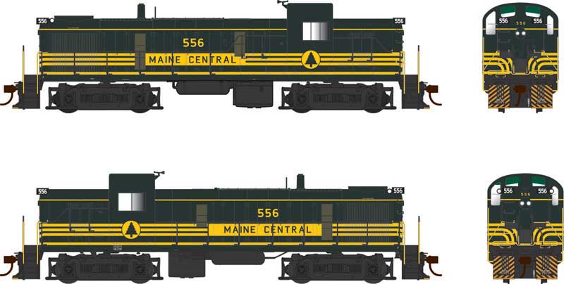 Bowser 25207 HO Scale ALCo RS-3 Diesel Maine Central MEC 556