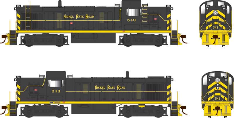 Bowser 25217 HO Scale ALCo RS-3 Diesel Nickel Plate Road NKP 543 DCC & Sound