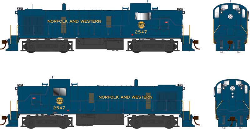 Bowser 25220 HO Scale ALCo RS-3 Diesel Norfolk & Western N&W 2554
