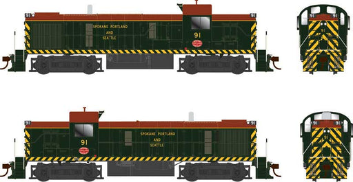 Bowser 25229 HO Scale ALCo RS-3 Diesel Spokane Portland & Seatle SP&S 91