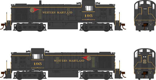 Bowser 25235 HO Scale ALCo RS-3 Diesel Western Maryland WM 195 DCC & Sound