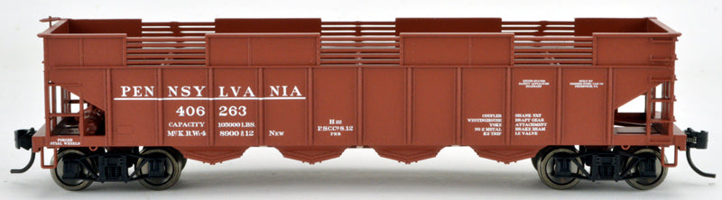 Bowser 42059 HO Scale H22 Open Hopper Pennsylvania PRR 406263