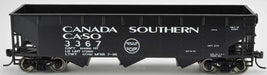 Bowser 42291 HO Scale 70 Ton Offset 3 Bay Hopper Canada Southern CASO 3341