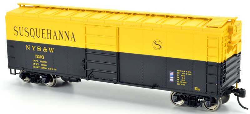 Bowser 42459 HO Scale 40' Boxcar Susquehanna NYS&W 523