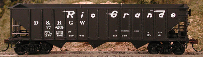 Bowser 42935 HO Scale 70 Ton 3-Bay Hopper Rio Grande D&RGW 14638