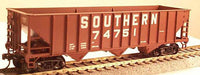 Bowser 42938 HO Scale 70 Ton 3-Bay Hopper Southern Railway 74690