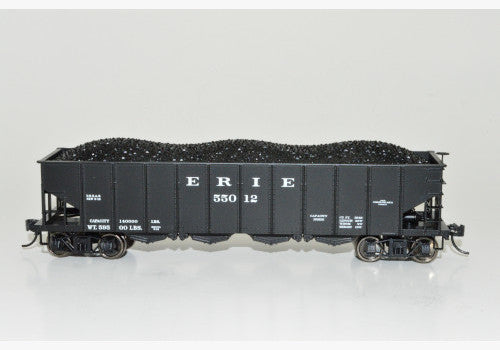 Bowser 43006 HO Scale 4 Bay Clamshell Door Hopper Erie 55039