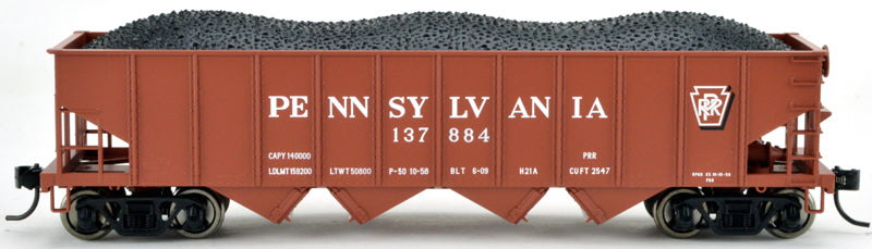 Bowser 43036 HO Scale H21a Open Hopper Pennsylvania PRR 197355