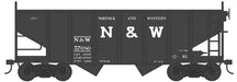 Bowser 43079 HO Scale 55 Ton Fishbelly Hopper Norfolk & Western N&W 57080