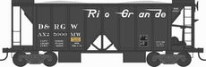 Bowser 43106 HO Scale 70 Ton Ballast Hopper with Side Chutes Rio Grande D&RGW 25009