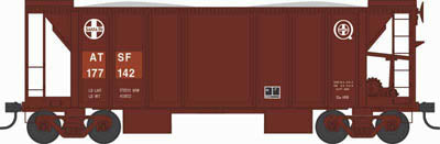 Bowser 43130 HO Scale 70 Ton Ballast Hopper with Side Chutes Santa Fe Q ATSF 177271