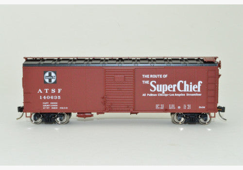 Bowser 43145 HO Scale 40' Boxcar Santa Fe Super Chief ATSF 140777