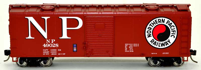 Bowser 43166 HO Scale 40' Boxcar Northern Pacific NP 49026