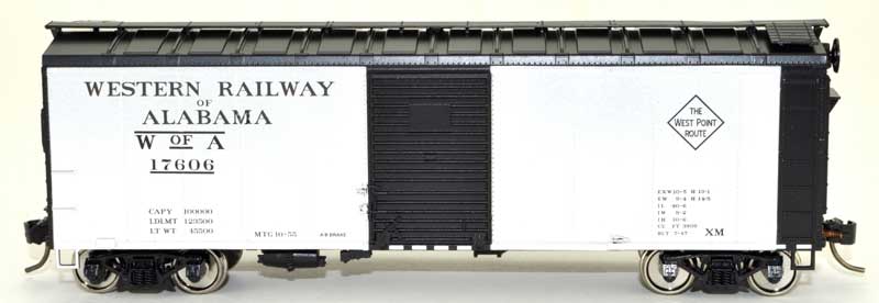 Bowser 43178 HO Scale 40' Boxcar Western Railway Of Alabama WofA 17606