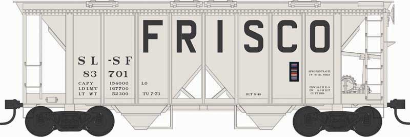Bowser 43263 HO Scale H34 Covered Hopper Frisco SLSF 83722