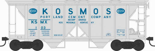 Bowser 43271 HO Scale H34 Covered Hopper Kosmos Cement KSMX 103
