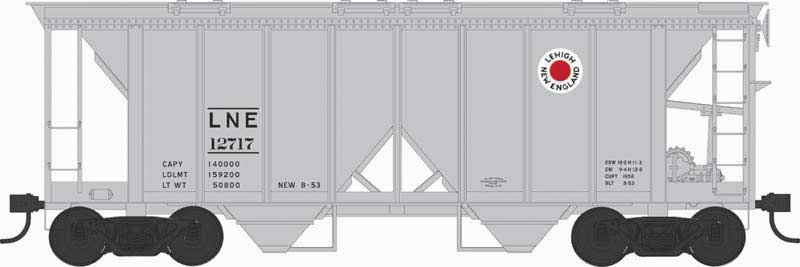 Bowser 43274 HO Scale H34 Covered Hopper Lehigh & New England L&NE 12717