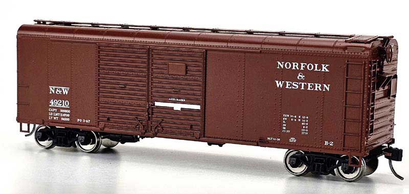 Bowser 43312 HO Scale X31 B2 Round Roof Double Door Boxcar Norfolk & Western N&W 49239