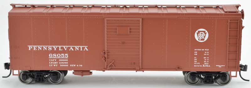 Bowser 43323 HO Scale X31a Round Roof Boxcar Pennsylvania PRR 77123 (Circle Keystone)
