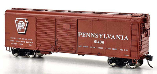 Bowser 43329 HO Scale X31b Round Roof Double Door Boxcar Pennsylvania PRR 61490 (Shadow Keystone)
