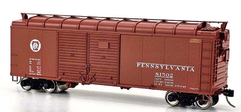 Bowser 43339 HO Scale X31f Round Roof Double Door Boxcar Pennsylvania PRR 81582 (Circle Keystone)