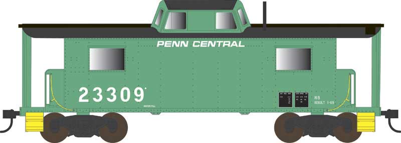 Bowser 43408 HO Scale PRR N8 Caboose Cabin Penn Central PC 23309