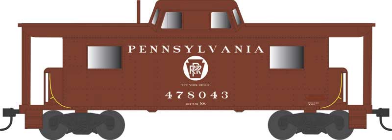 Bowser 43422 HO Scale PRR N8 Caboose Cabin Pennsylvania "New York Region" PRR 478043