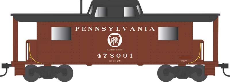 Bowser 43424 HO Scale PRR N8 Caboose Cabin Pennsylvania "Eastern Region" PRR 478091